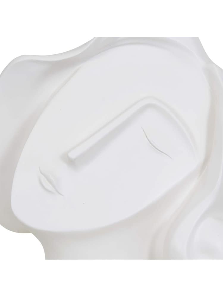Libra Interiors White Art Deco Face Resin Sculpture - Image 4 of 4 Libra Interiors White Art Deco Face Resin Sculpture - Image 4 of 4
