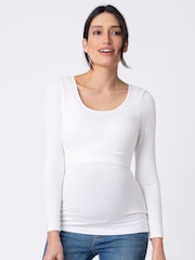 Seraphine Black Maternity And Nursing Tops Twin Pack - Image 3 of 8