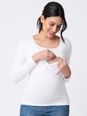 Seraphine Black Maternity And Nursing Tops Twin Pack - Image 4 of 8