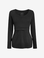 Seraphine Black Maternity And Nursing Tops Twin Pack - Image 8 of 8