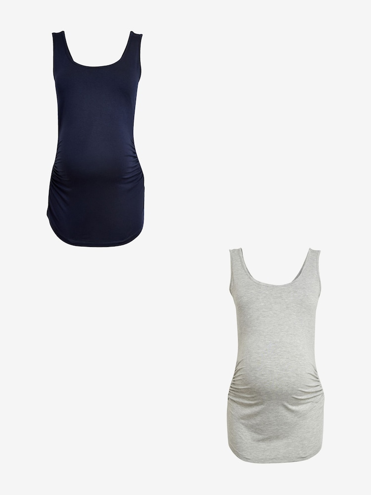 Seraphine Blue Maternity And Nursing Tops – Twin Pack - Image 1 of 12