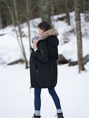 Seraphine Black 3 in 1 Winter Maternity Parka - Image 2 of 6