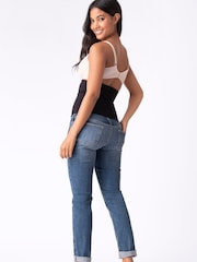 Seraphine Blue Post Maternity Shaping Boyfriend Jeans - Image 3 of 3