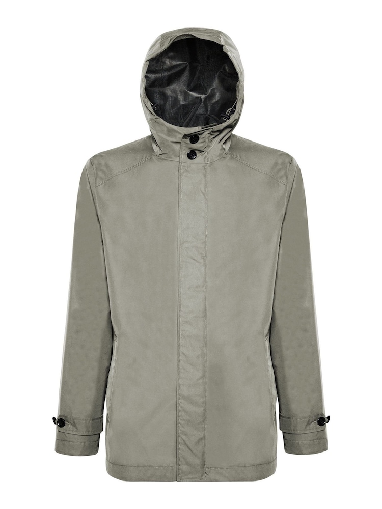 Geox Mens Grey Bayle Parka Jacket - Image 1 of 5