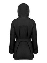 Geox Womens Delray Black Long Parka Jacket - Image 2 of 5
