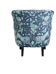 Emma Shipley Navy Blue Dalston Extinct Velvet Chair - Image 3 of 4