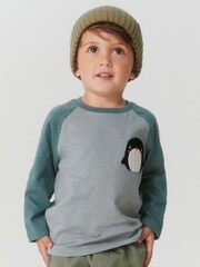 Modro-siva arktične živali - 3 Pack Long Sleeve Character T-Shirts (3mths-7yrs) - Slika 1 iz 8