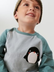 Modro-siva arktične živali - 3 Pack Long Sleeve Character T-Shirts (3mths-7yrs) - Slika 3 iz 8