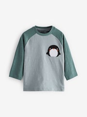 Modro-siva arktične živali - 3 Pack Long Sleeve Character T-Shirts (3mths-7yrs) - Slika 5 iz 8