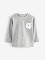 Modro-siva arktične živali - 3 Pack Long Sleeve Character T-Shirts (3mths-7yrs) - Slika 7 iz 8