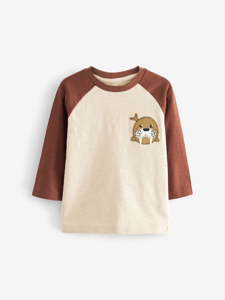 Modro-siva arktične živali - 3 Pack Long Sleeve Character T-Shirts (3mths-7yrs) - Slika 8 iz 8