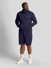 Marineblau - Lyle & Scott Oversize-Kapuzenpullover aus 100% Baumwolle - Bild 3 von 5
