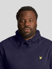 Marineblau - Lyle & Scott Oversize-Kapuzenpullover aus 100% Baumwolle - Bild 4 von 5