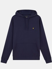 Marineblau - Lyle & Scott Oversize-Kapuzenpullover aus 100% Baumwolle - Bild 5 von 5