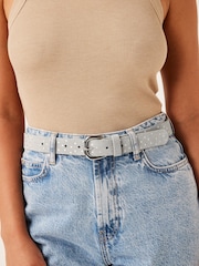 Grey Foil Star Jeans Belt - Image 1 of 4