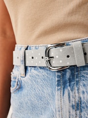 Grey Foil Star Jeans Belt - Image 2 of 4