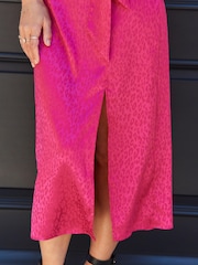 Myleene Klass Kimono Sleeve Satin Wrap Dress - Image 10 of 10
