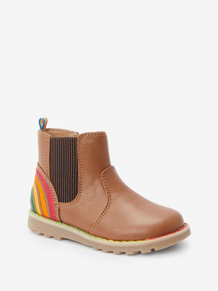 Little Bird by Jools Oliver Tan Brown Younger Chelsea Boots - Image 1 of 5 Little Bird by Jools Oliver Tan Brown Younger Chelsea Boots - Image 1 of 5