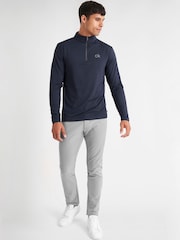 Calvin Klein Golf Blue Newport Quarter Zip Sweatshirt - Image 2 of 8