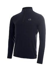 Calvin Klein Golf Blue Newport Quarter Zip Sweatshirt - Image 5 of 8
