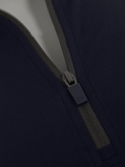 Calvin Klein Golf Blue Newport Quarter Zip Sweatshirt - Image 8 of 8