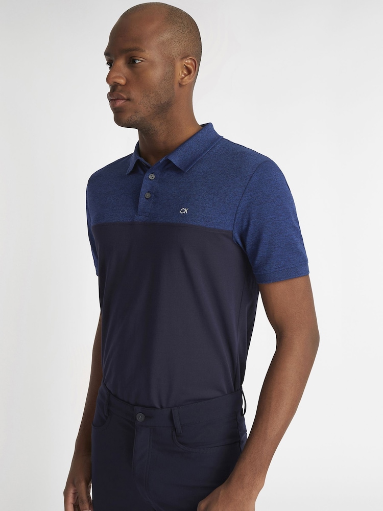 Calvin Klein Golf Colourblock Polo Shirt - Image 2 of 8