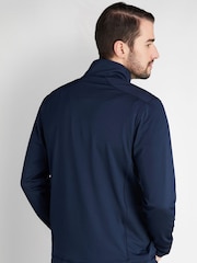 Calvin Klein Golf Blue Orbit Quarter Zip Jumper - Image 2 of 8