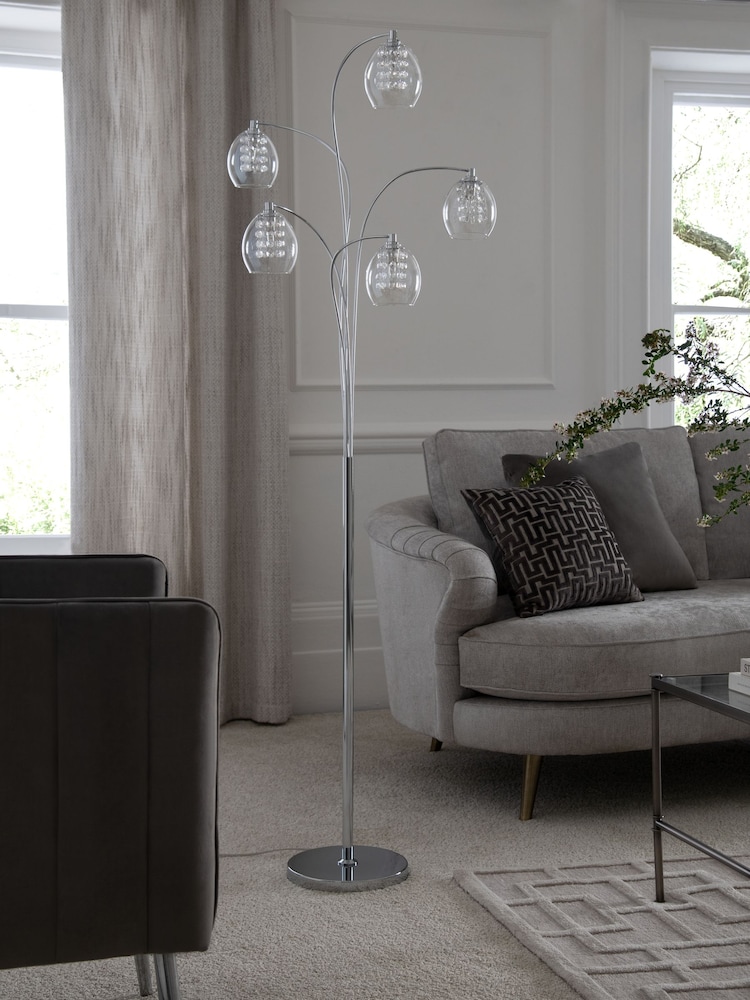 Clear Bella 5 Light Floor Lamp - Image 2 of 7