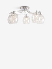 Clear Bella 5 Light Flush Fitting Ceiling Light - Image 5 of 6