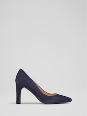 LK Bennett Blue Tess Suede Courts - Image 1 of 3