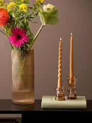 pt, Natural Crystal Art Duo Cone Candle Holder - Image 4 of 4
