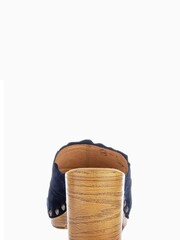 Gabor Carmen Blue Marine Suede Mules - Image 5 of 6