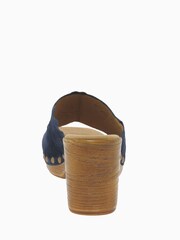 Gabor Carmen Blue Marine Suede Mules - Image 6 of 6
