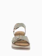 Gabor Coletraine Schilf Natural Suede Sandals - Image 4 of 5