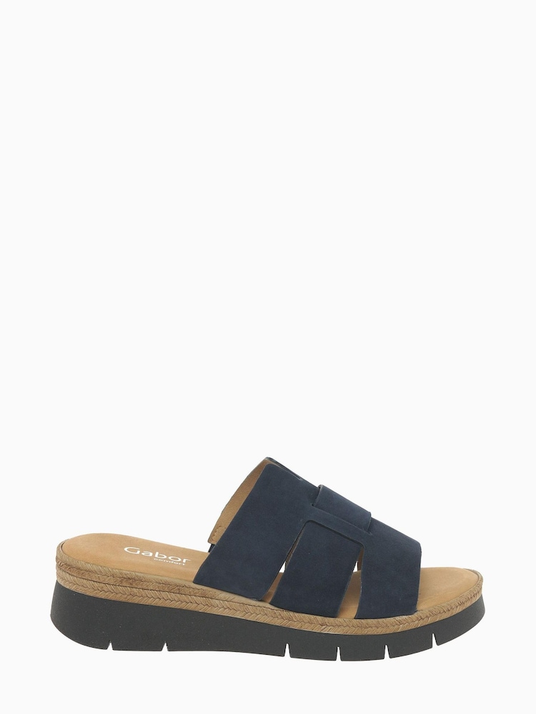 Gabor Blue League Nubuck Sandals - Image 1 of 5 Gabor Blue League Nubuck Sandals - Image 1 of 5