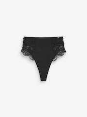 Lipsy Black Thong Tummy Control Shaping Knickers - Image 5 of 5