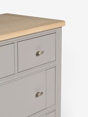 Grey Hampton Painted Oak Collection 5 Drawer Tall Chest Of Drawers - Image 6 of 7