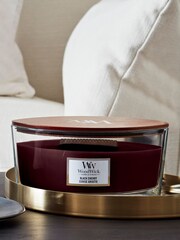 Woodwick Burgundy Red Ellipse Black Cherry Scented Candle - Image 1 of 2