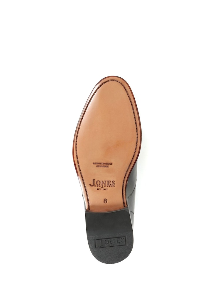 Noir - Chaussures Jones Bootmaker homme en cuir à lacets - Image 5 of 6