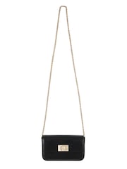 Черный - Черная кожаная сумка с длинным ремешком Furla 1927 - Image 1 of 3