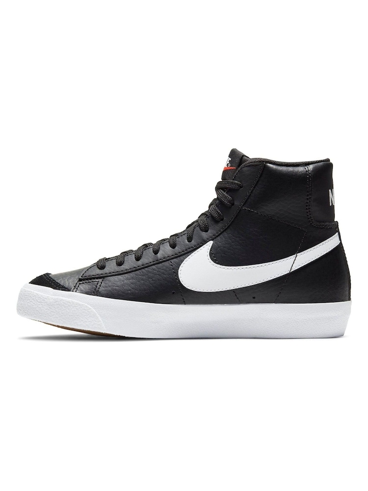 Черный/белый - Детские кроссовки Nike Blazer 77 - Изображение 2 из 8