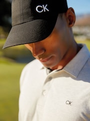 Черный - Calvin Klein Golf 100% хлопковая саржевая кепка - Image 1 of 11