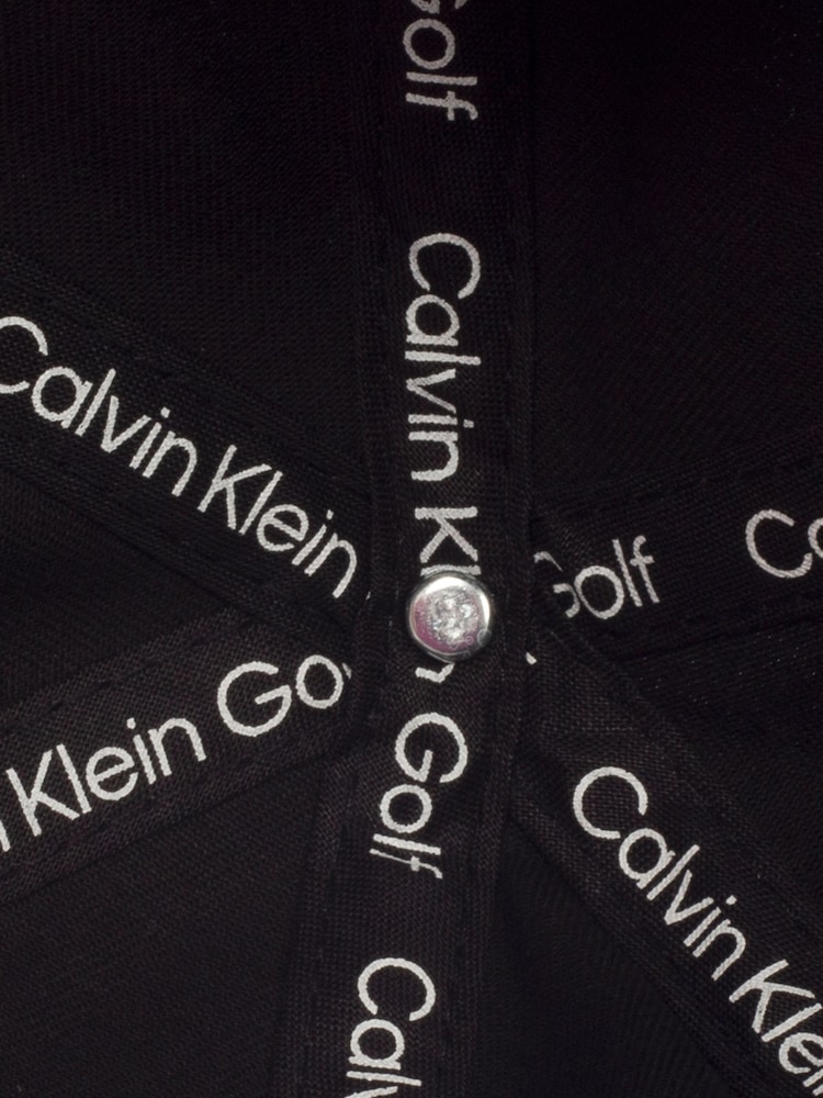 Черный - Calvin Klein Golf 100% хлопковая саржевая кепка - Image 11 of 11