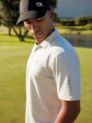 Черный - Calvin Klein Golf 100% хлопковая саржевая кепка - Image 2 of 11