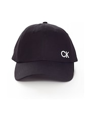 Черный - Calvin Klein Golf 100% хлопковая саржевая кепка - Image 9 of 11