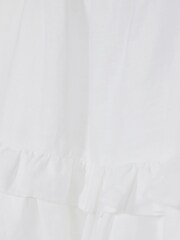Reiss White Allie Junior Tiered Mini Dress - Image 7 of 7