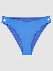 Reiss Blue Iris Button Detail Bikini Briefs - Image 2 of 6