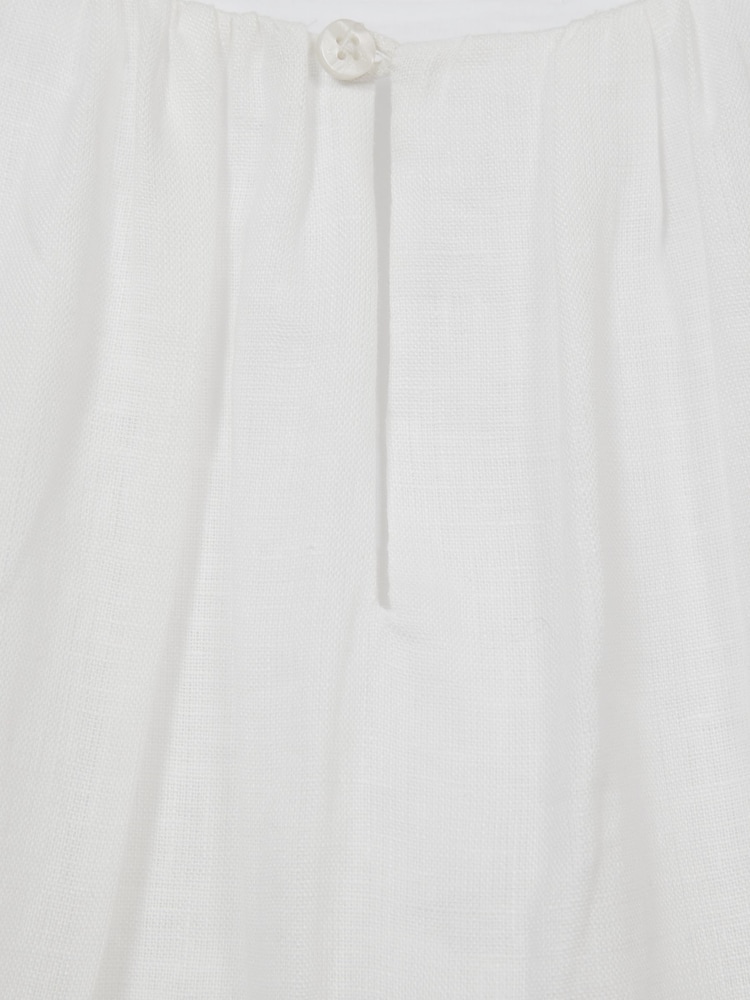 Reiss White Lee Junior Long Sleeve Blouse - Image 8 of 8