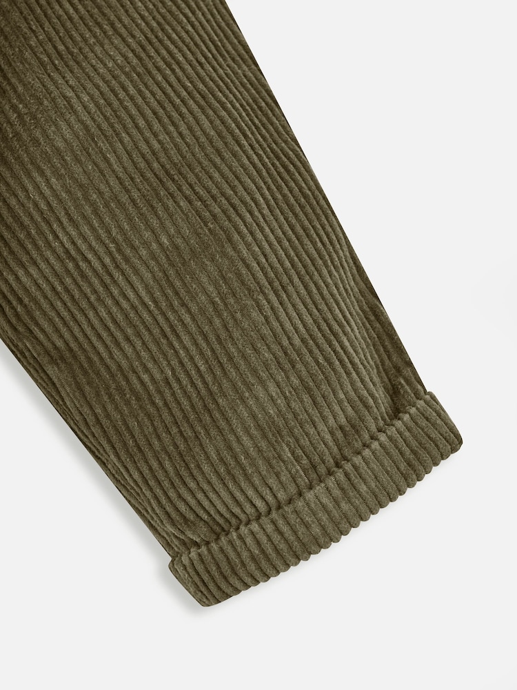 JoJo Maman Bébé Khaki Green Cord Trousers - Image 3 of 4
