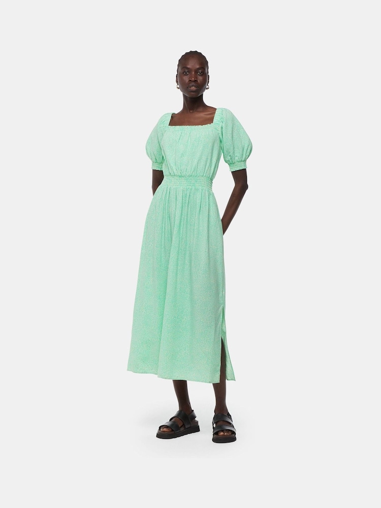 Whistles Green Scribble Check Dress - Image 1 of 5